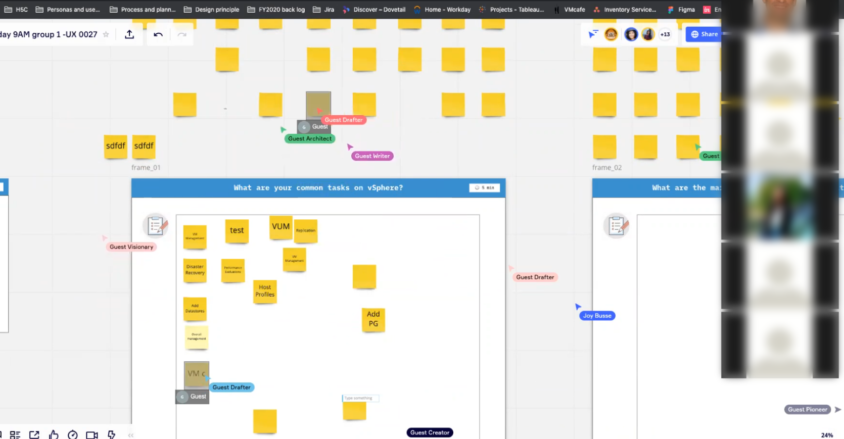 VMware Operations — user problem research findings panel 1
